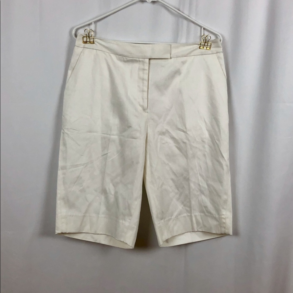 Jones New York white Bermuda shorts pockets 8